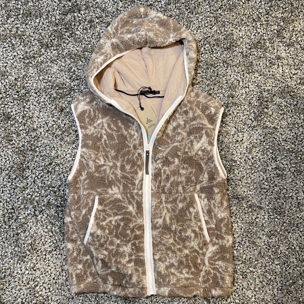 New prAna Polar Escape Vest Size Small Dovetail Foliage